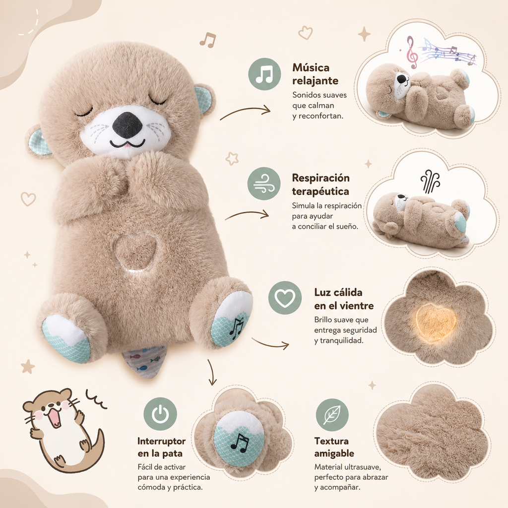 Peluche Nutria anti estrés